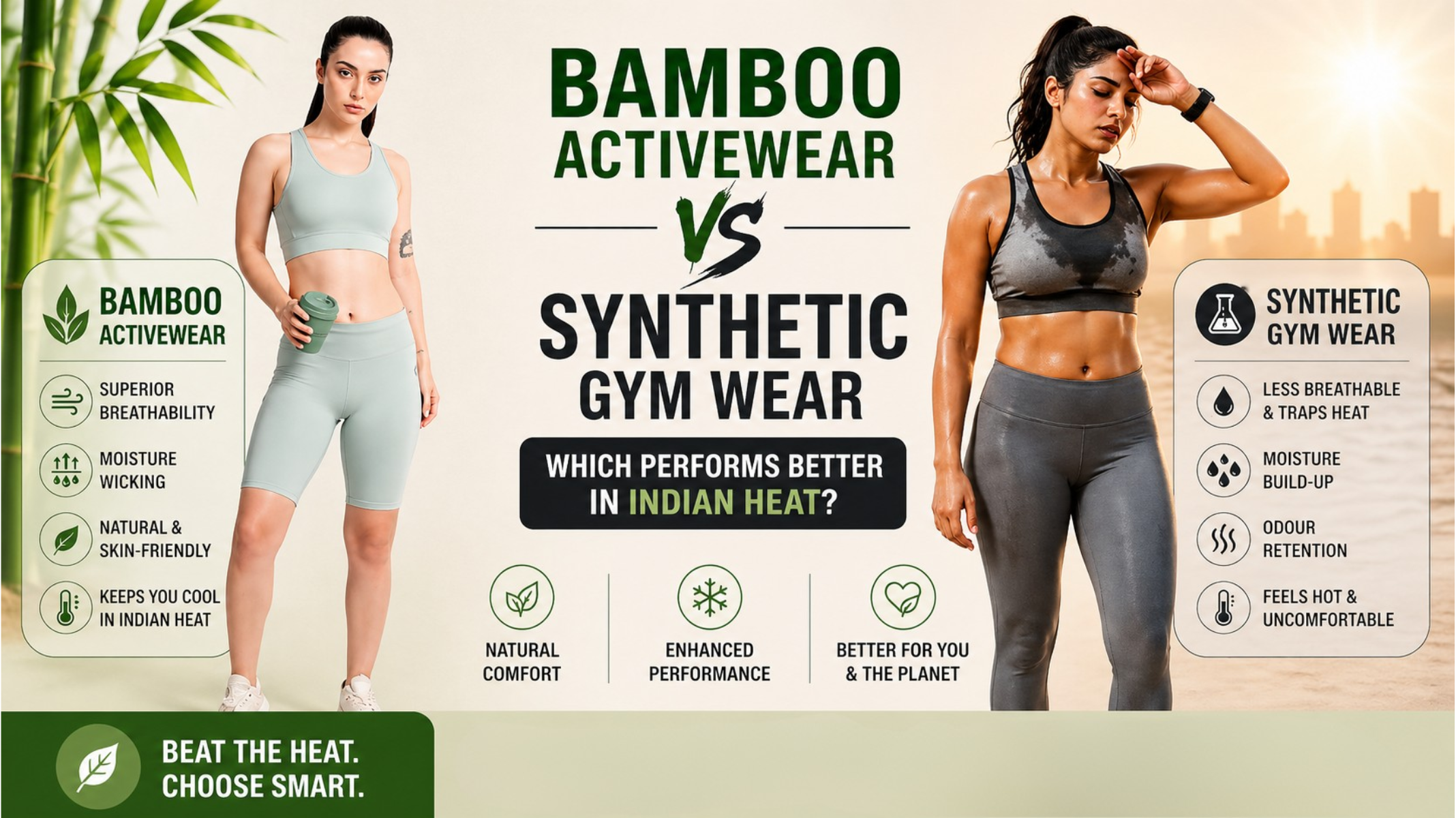 Bamboo Activewear vs Synthetic Gym Wear: Which Performs Better in Indian Heat?