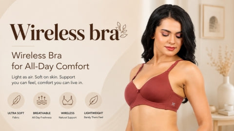 Wireless bra - Offers all day comfort with natural shape and no underwire