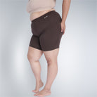 Bamboo Anti-chafing Shorties for ladies & women's photograph that's made with an innovative bamboo and organic cotton fabric from Lavos Performance, a carbon neutral eco-fashion company. Under Dress Woman's Shorty • Made from natural bamboo fabrics • Comfier & functional than regular cotton • Anti chafe Shorty, also known as layering tights • Ultra comfy • Buttery smooth fabric • Sweat wicking & super breathable • Under dress wear for ultimate coverage • Ultimate woman shorty under wear for comfort, style a