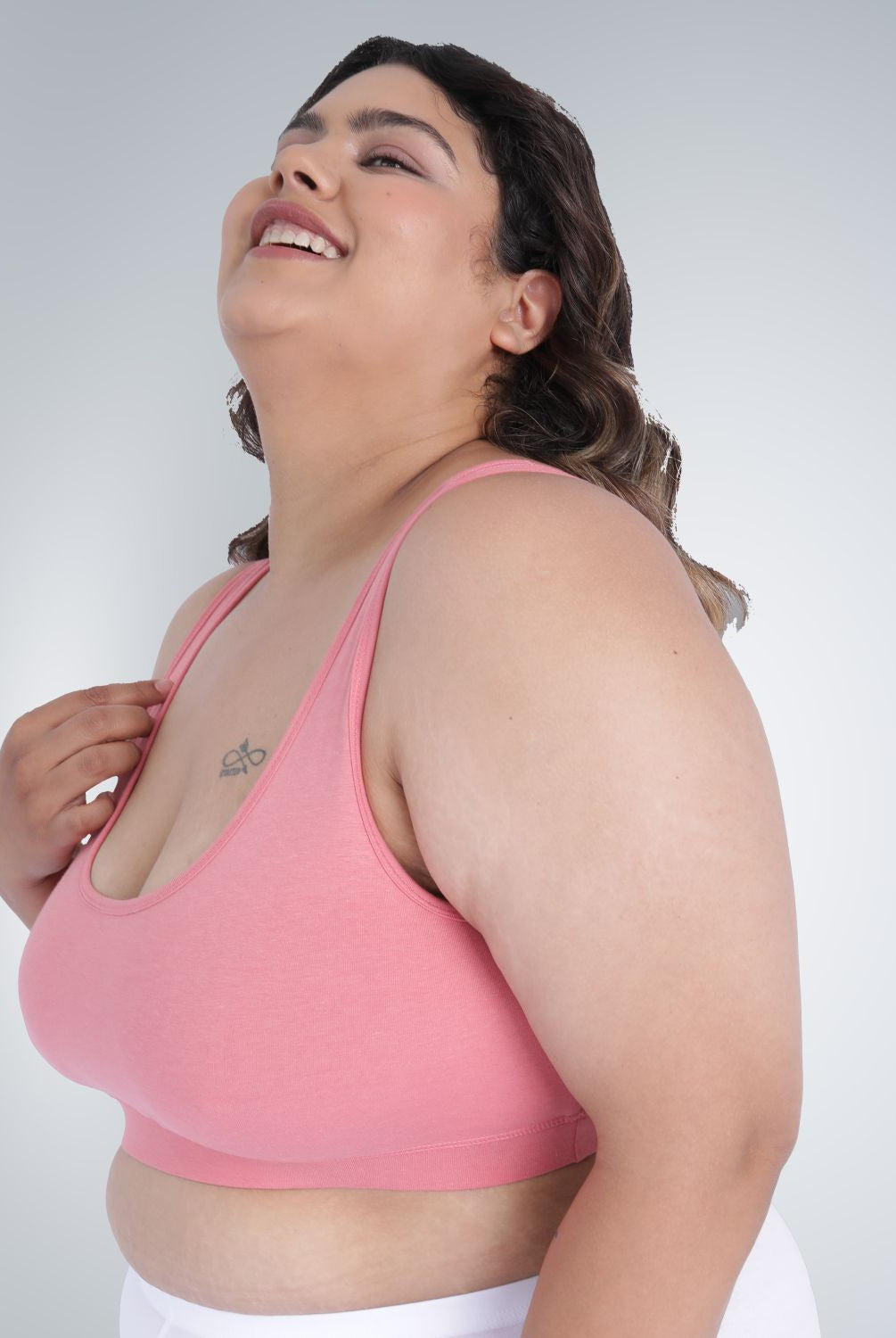 Bamboo Comfort Bra | Sleep Bra | Lounge bra - For Women's photograph that's made with an innovative bamboo and organic cotton fabric from Lavos Performance, a carbon neutral eco-fashion company. Sleep & night bra • made from natural bamboo cotton fabric • India's #1 night wear bra for at home bra comfort • Night wear bra with moisture wicking and breathable fabric • Slip on bra and enjoy a wirefree bra experience • Most comfortable bra that's got bra support • COD • 100% natural fabric