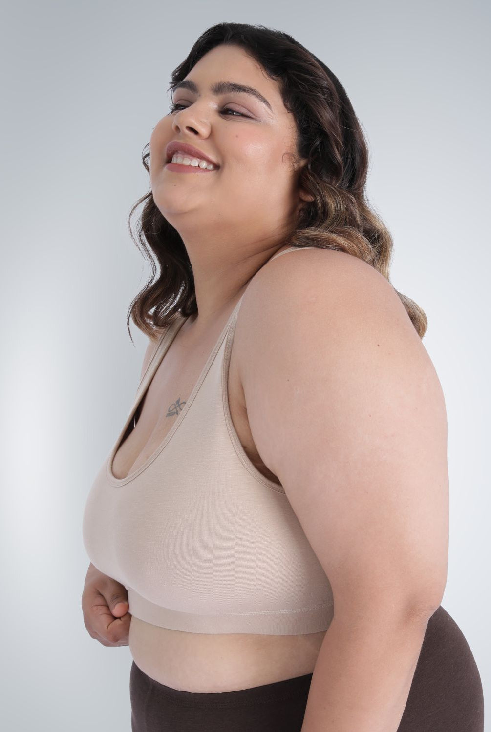 Bamboo Comfort Bra | Sleep Bra | Lounge bra - For Women's photograph that's made with an innovative bamboo and organic cotton fabric from Lavos Performance, a carbon neutral eco-fashion company. Sleep & night bra • made from natural bamboo cotton fabric • India's #1 night wear bra for at home bra comfort • Night wear bra with moisture wicking and breathable fabric • Slip on bra and enjoy a wirefree bra experience • Most comfortable bra that's got bra support • COD • 100% natural fabric