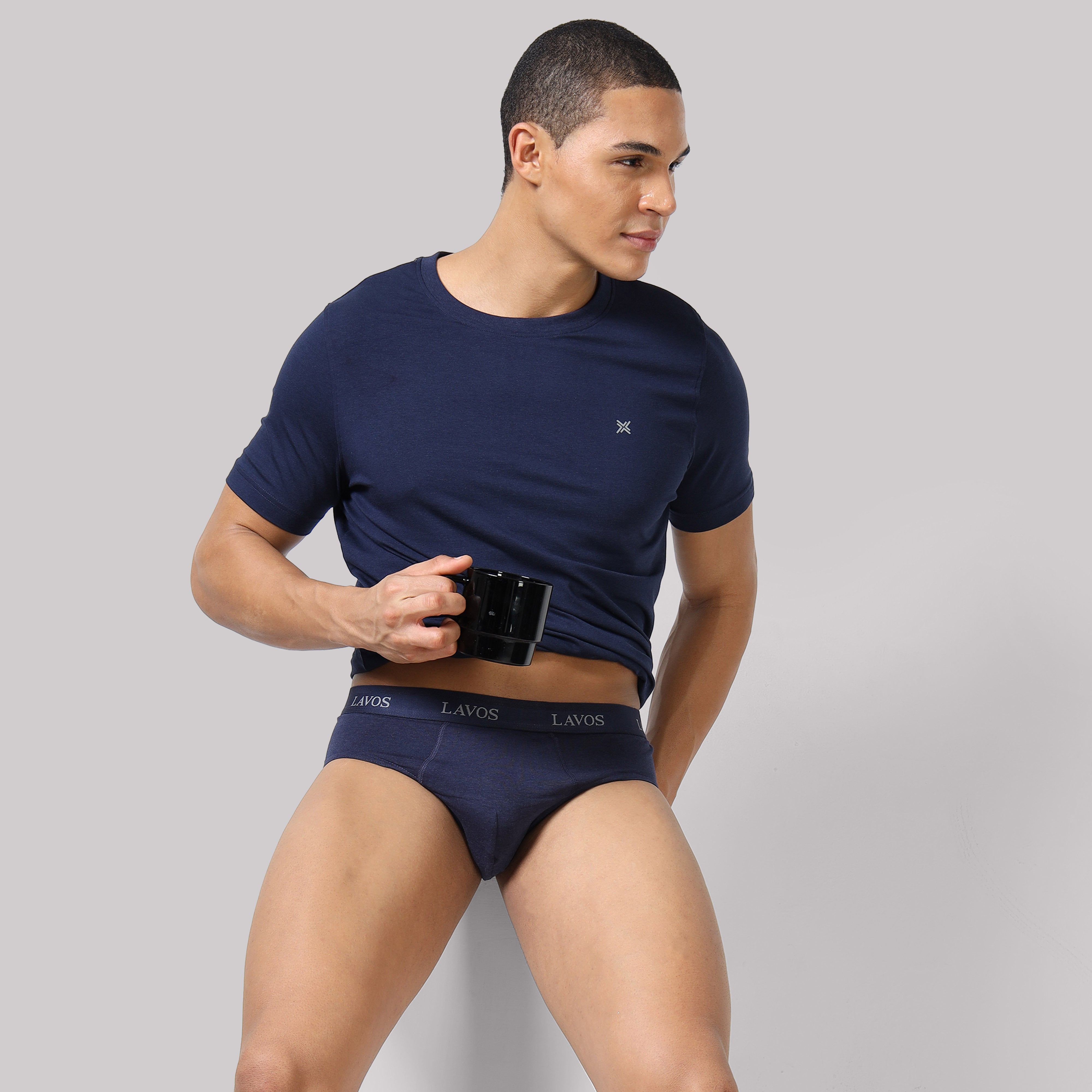 Lavos Mens Solid Brief