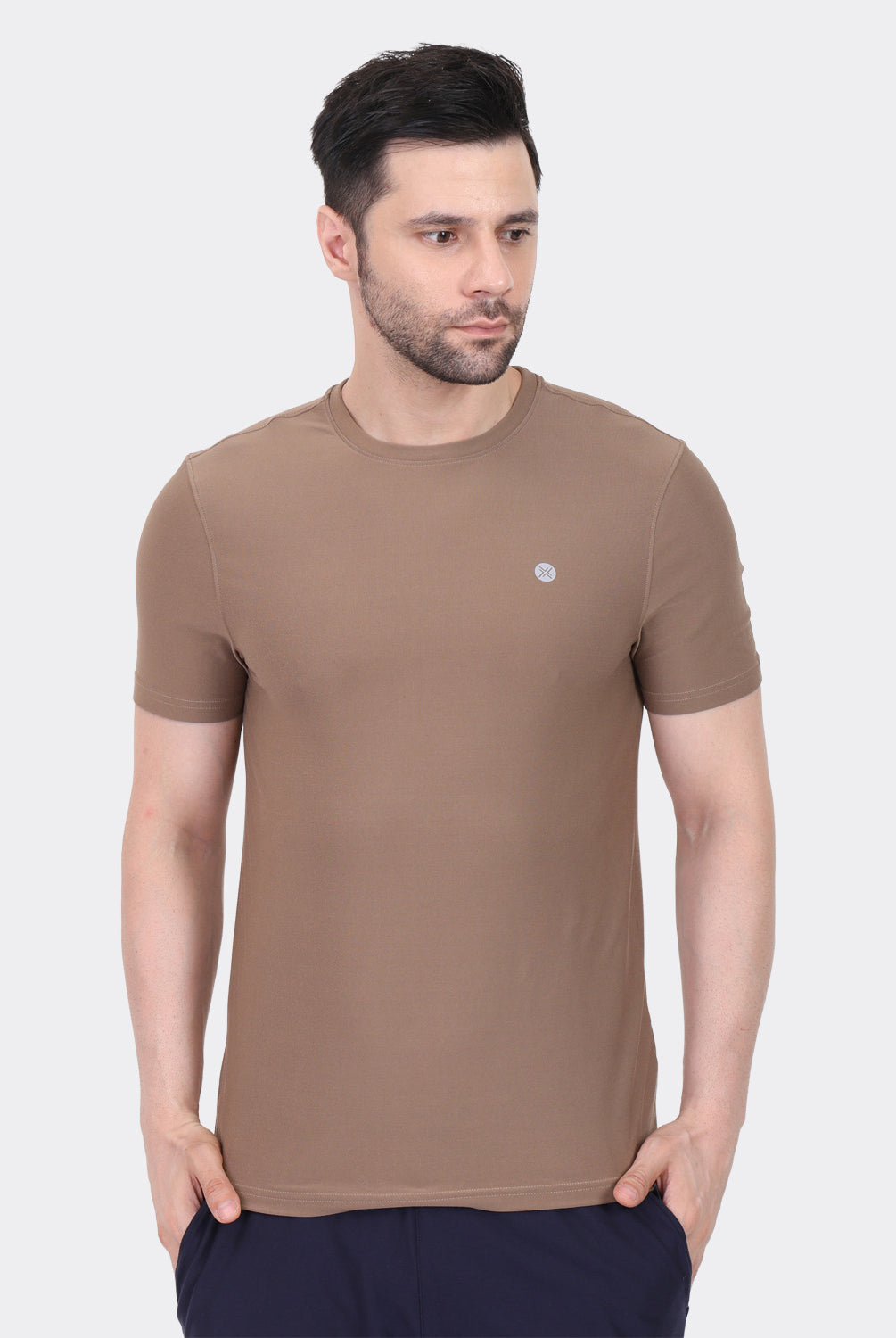Lavos Men's Airlite Performance T-Shirt in Fossil