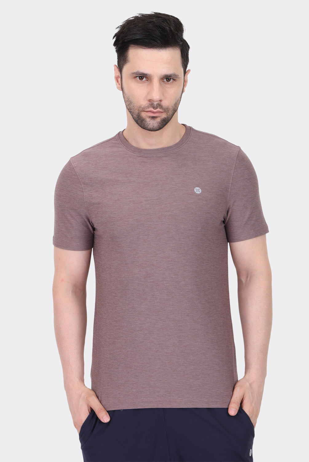 Lavos Men's Airlite Performance T-Shirt in Huckle Berry Heather