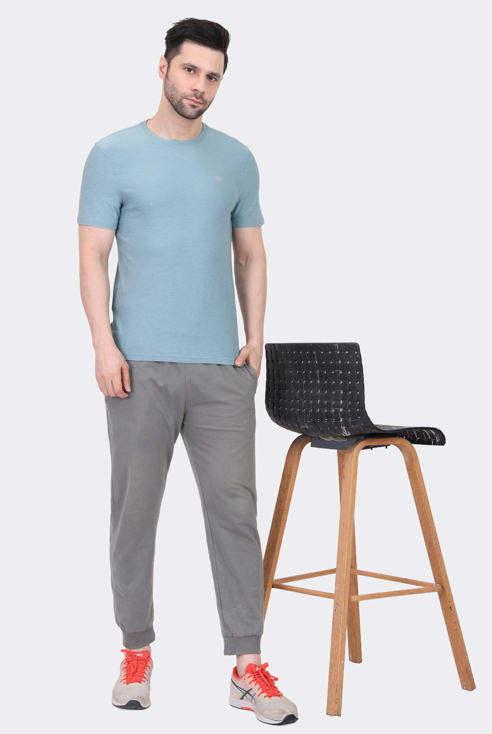 Lavos Men's Airlite Performance T-Shirt in Blue Grass Heather – Lifestyle Wear