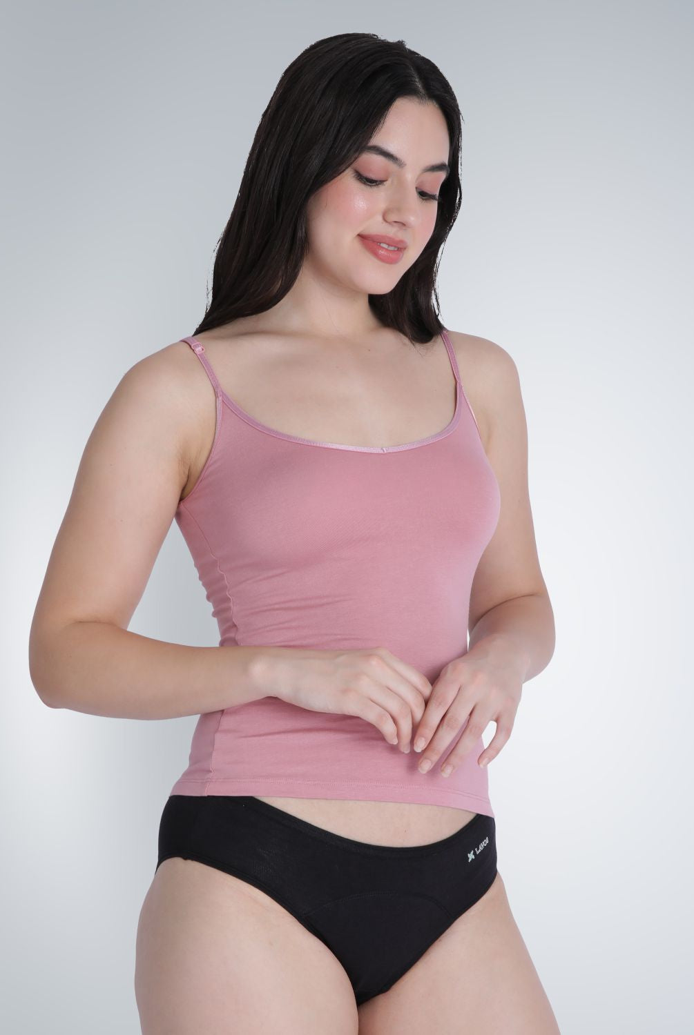 Bamboo Low flow Period Panty for Women's photograph that's made with an innovative bamboo and organic cotton fabric from Lavos Performance, a carbon neutral eco-fashion company. No stain period panty for women • Made from hygienic bamboo fabric • Best reusable period underwear that are antibacterial & odour-resistant • Stain-free • Worry-free • 4-layer protection • Bamboo period panties for women of all age • India's #1 Bamboo Period Panty • Reusable Period Panty