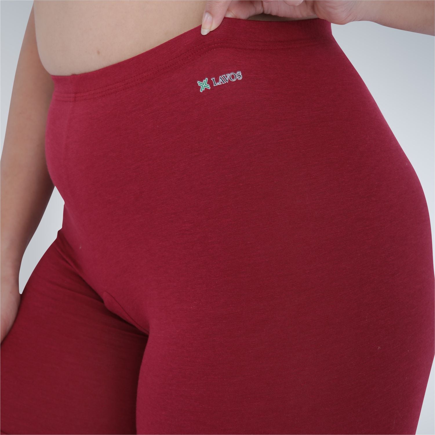 Bamboo Anti-chafing Shorties for ladies & women's photograph that's made with an innovative bamboo and organic cotton fabric from Lavos Performance, a carbon neutral eco-fashion company. Under Dress Woman's Shorty • Made from natural bamboo fabrics • Comfier & functional than regular cotton • Anti chafe Shorty, also known as layering tights • Ultra comfy • Buttery smooth fabric • Sweat wicking & super breathable • Under dress wear for ultimate coverage • Ultimate woman shorty under wear for comfort, style a