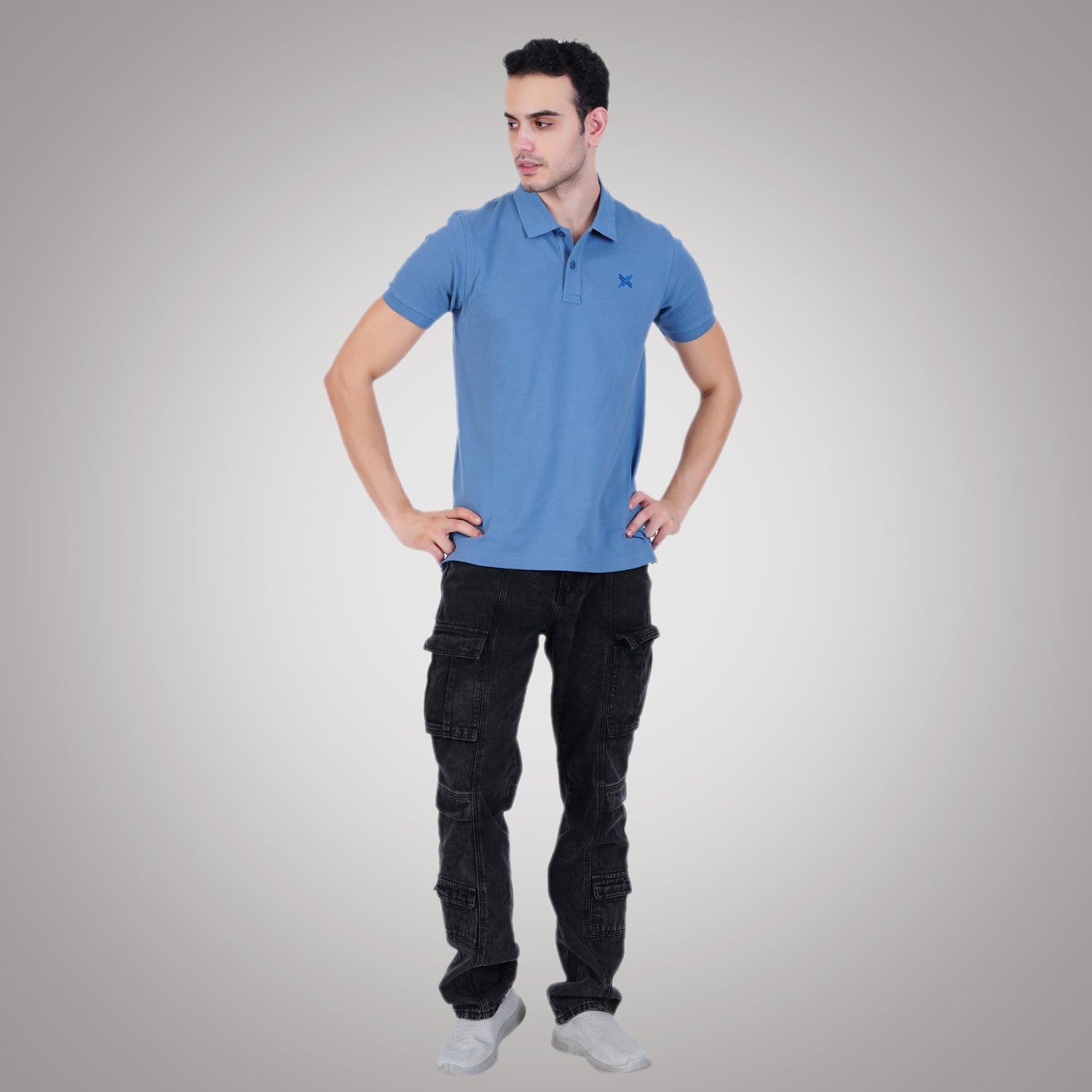 Pique Polo for Men's photograph that's made with an innovative bamboo and organic cotton fabric from Lavos Performance, a carbon neutral eco-fashion company.