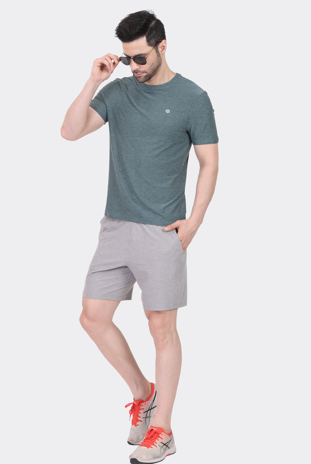 Lavos Men's Airlite Performance T-Shirt in Green Heather – Lifestyle Wear