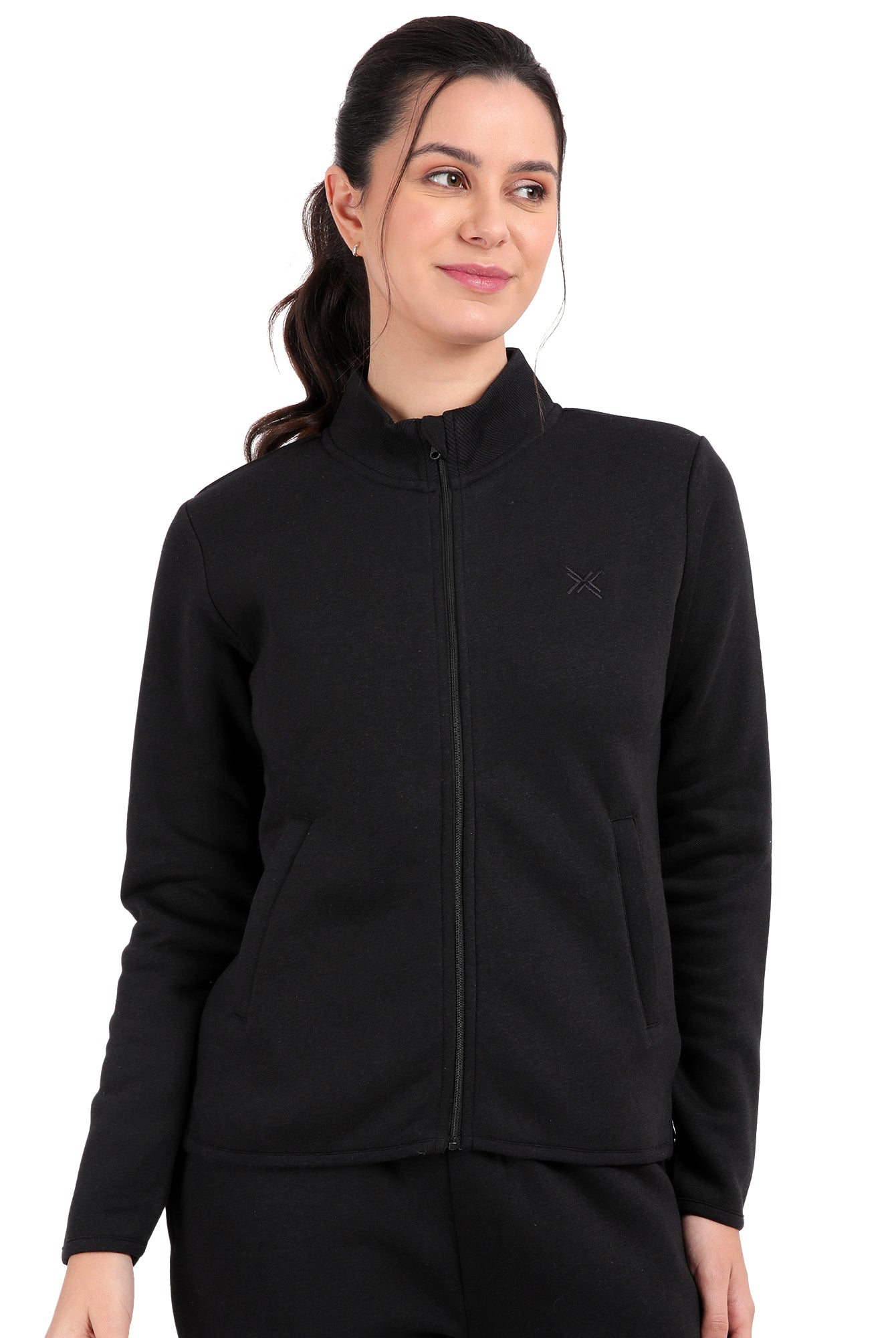 Bamboo Cotton Zipper Sweatshirt's photograph that's made with an innovative bamboo and organic cotton fabric from Lavos Performance, a carbon neutral eco-fashion company.