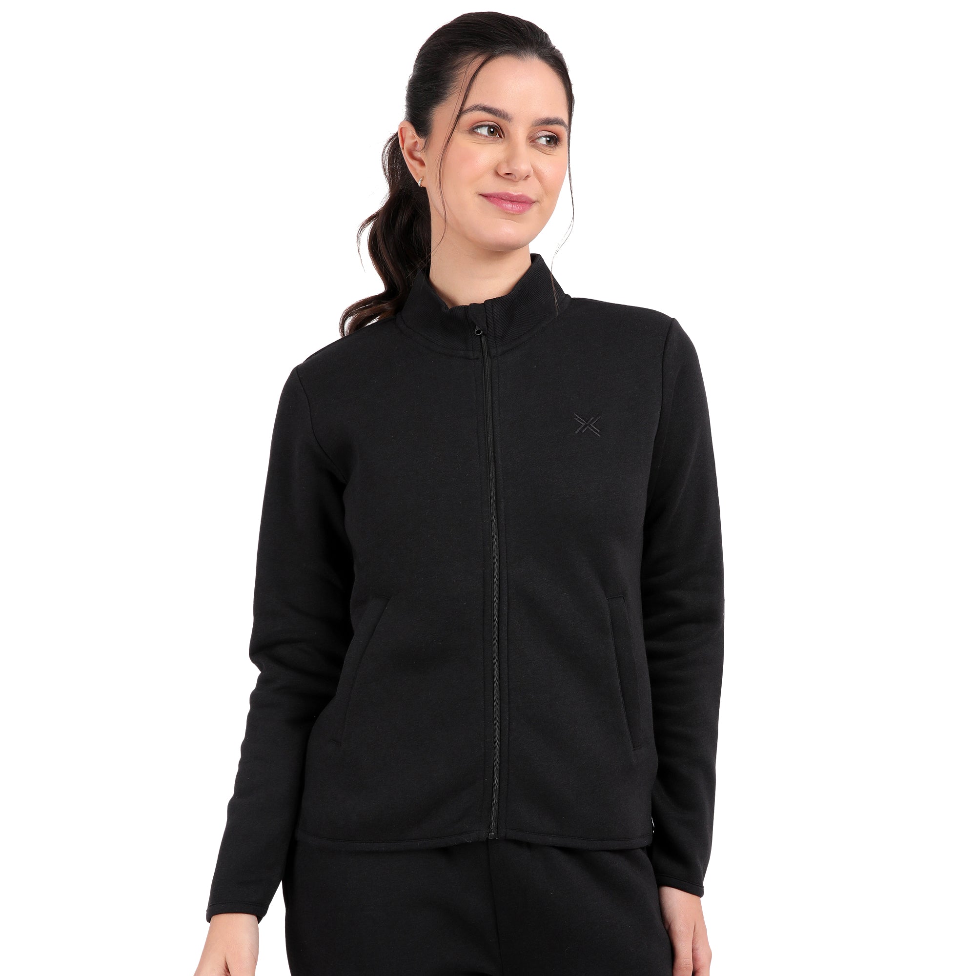 Bamboo Cotton Zipper Sweatshirt's photograph that's made with an innovative bamboo and organic cotton fabric from Lavos Performance, a carbon neutral eco-fashion company.