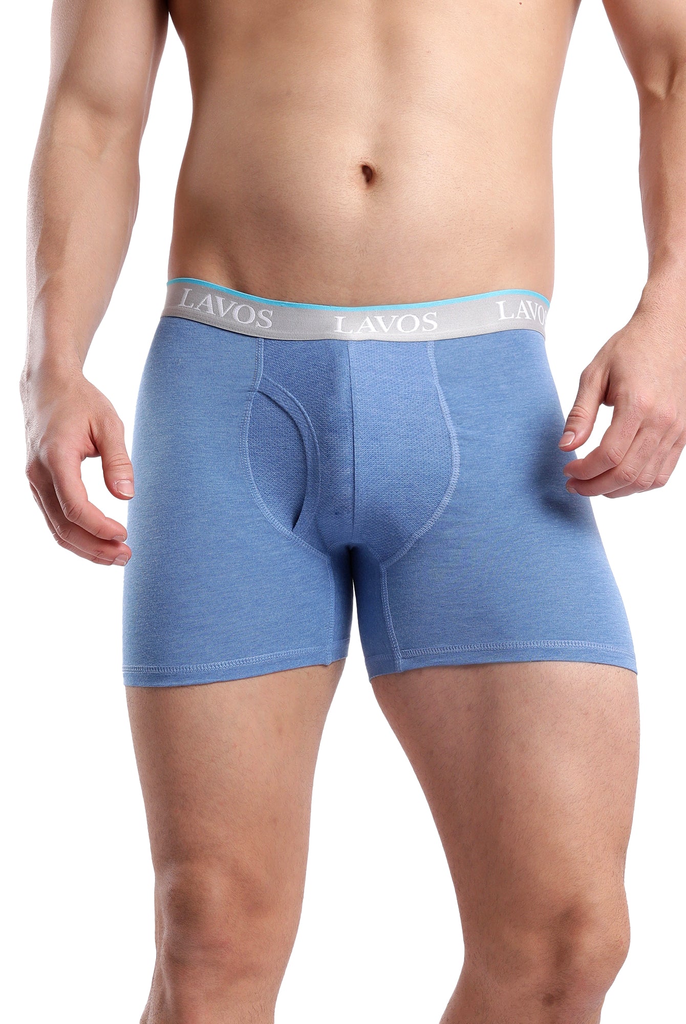 Organic Bamboo Boxer Brief for Men's photograph that's made with an innovative bamboo and organic cotton fabric from Lavos Performance, a carbon neutral eco-fashion company. Buy Boxer Brief For Men online. Made with Bamboo Performance Technology, they are super soft, comfortable, 4-way stretchable, and wicks away sweat. Explore Latest Collection Of Bamboo Clothes At Lavos Performance.