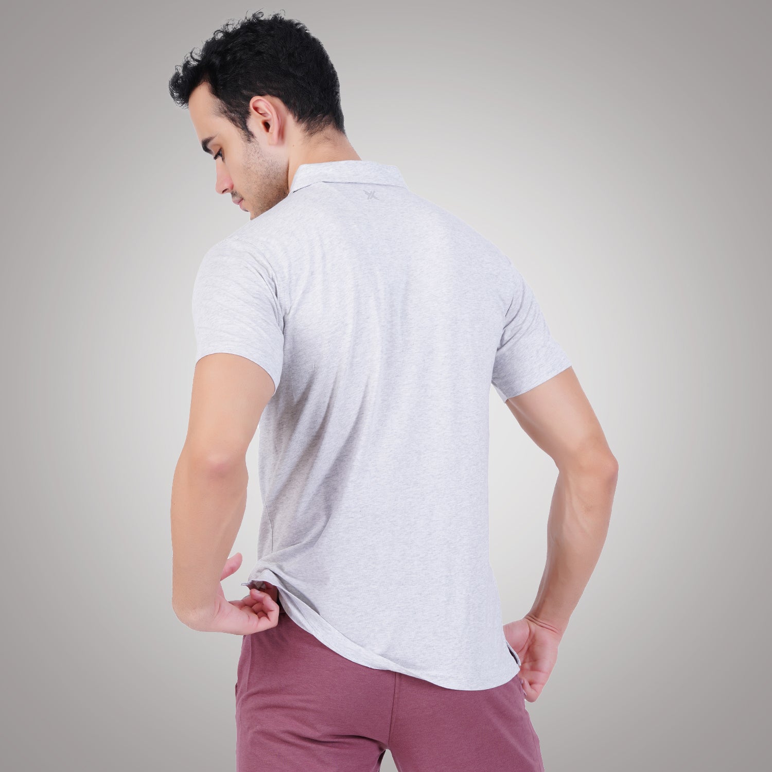 Bamboo Cotton Active Polo for Men's photograph that's made with an innovative bamboo and organic cotton fabric from Lavos Performance, a carbon neutral eco-fashion company.