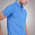 Bamboo Cotton Active Polo for Men's photograph that's made with an innovative bamboo and organic cotton fabric from Lavos Performance, a carbon neutral eco-fashion company.