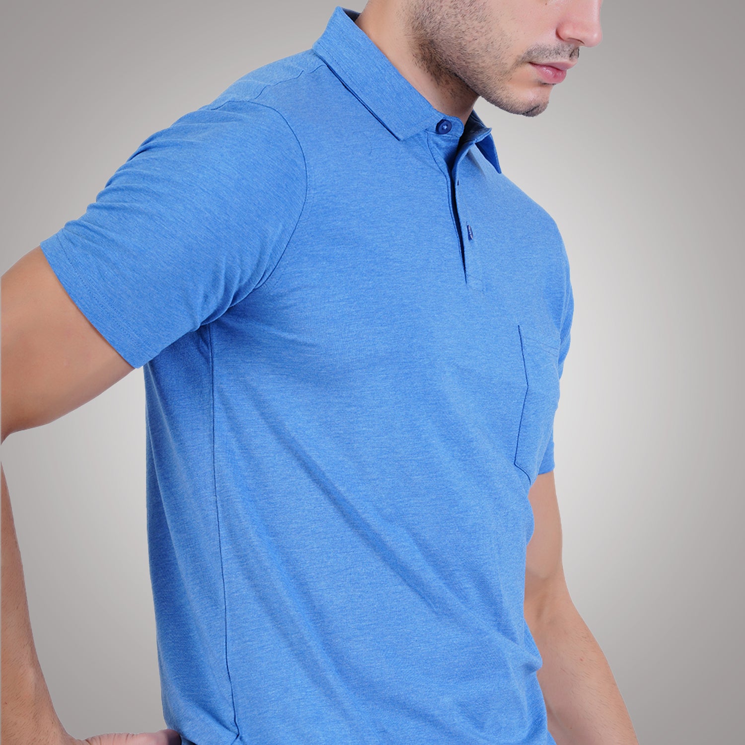 Bamboo Cotton Active Polo for Men's photograph that's made with an innovative bamboo and organic cotton fabric from Lavos Performance, a carbon neutral eco-fashion company.