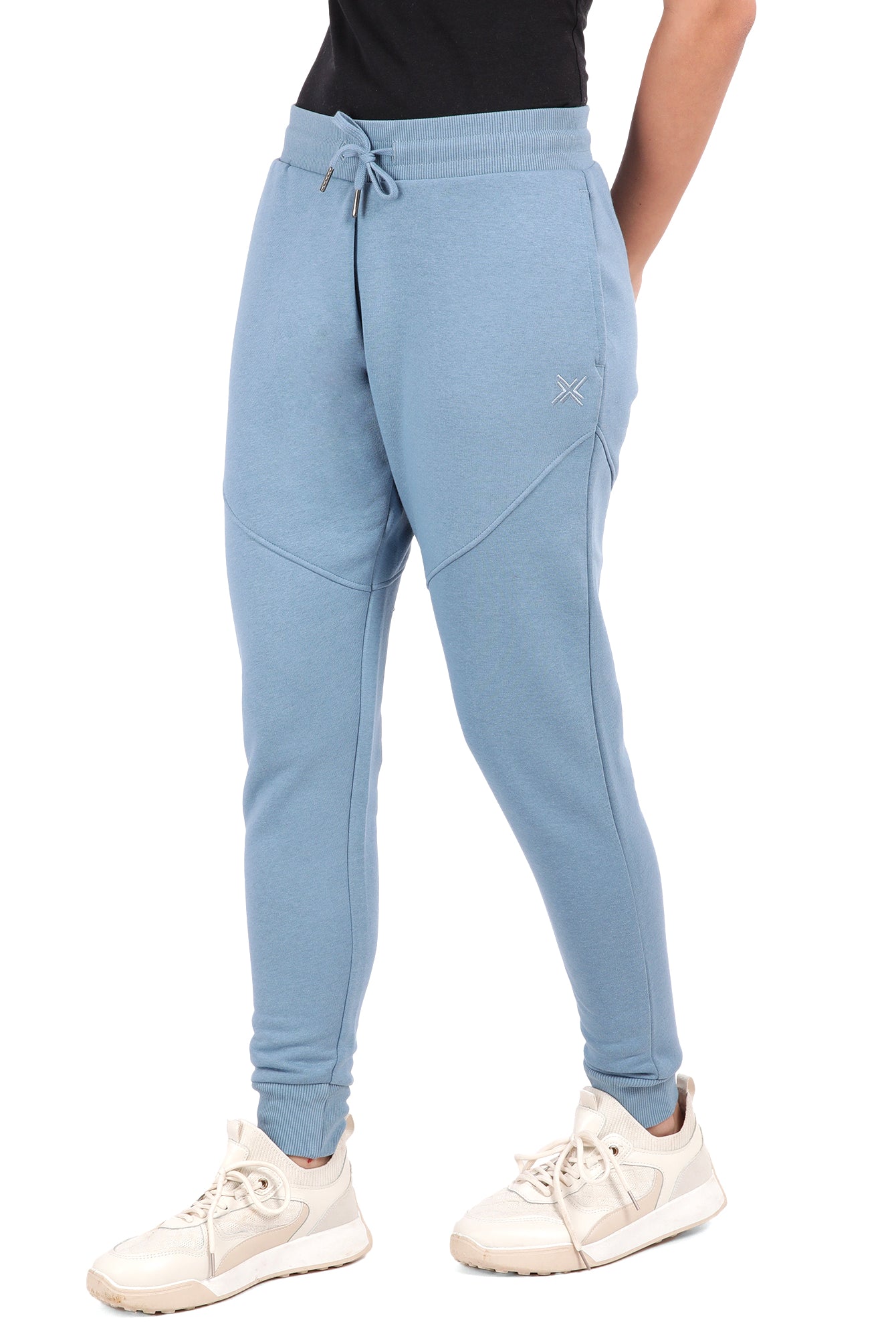 Bamboo Cotton Sweat Joggers for Women's photograph that's made with an innovative bamboo and organic cotton fabric from Lavos Performance, a carbon neutral eco-fashion company.
