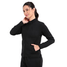 Bamboo Cotton Zipper Sweatshirt's photograph that's made with an innovative bamboo and organic cotton fabric from Lavos Performance, a carbon neutral eco-fashion company.