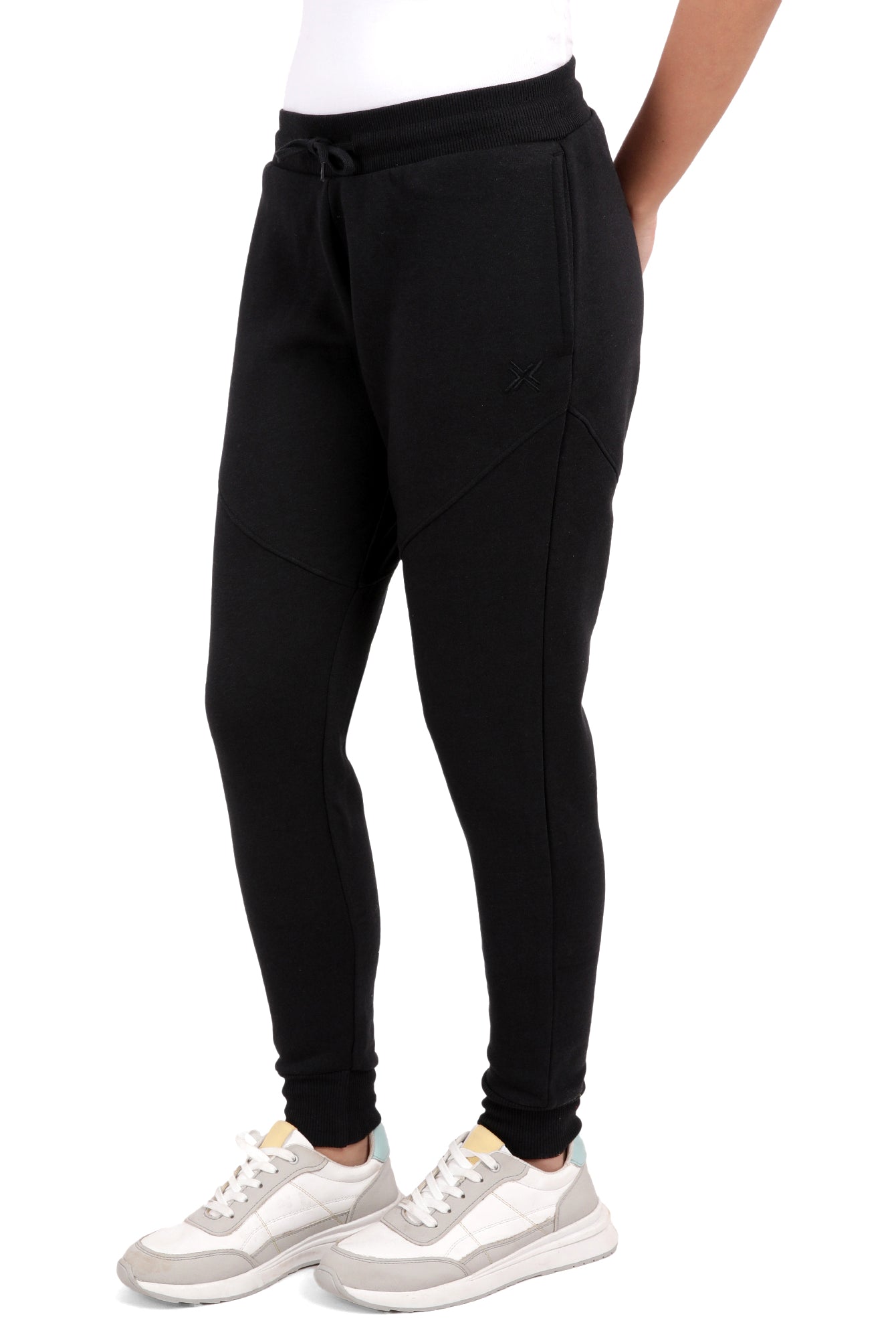 Bamboo Cotton Sweat Joggers for Women's photograph that's made with an innovative bamboo and organic cotton fabric from Lavos Performance, a carbon neutral eco-fashion company.