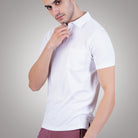 Bamboo Cotton Active Polo for Men's photograph that's made with an innovative bamboo and organic cotton fabric from Lavos Performance, a carbon neutral eco-fashion company.