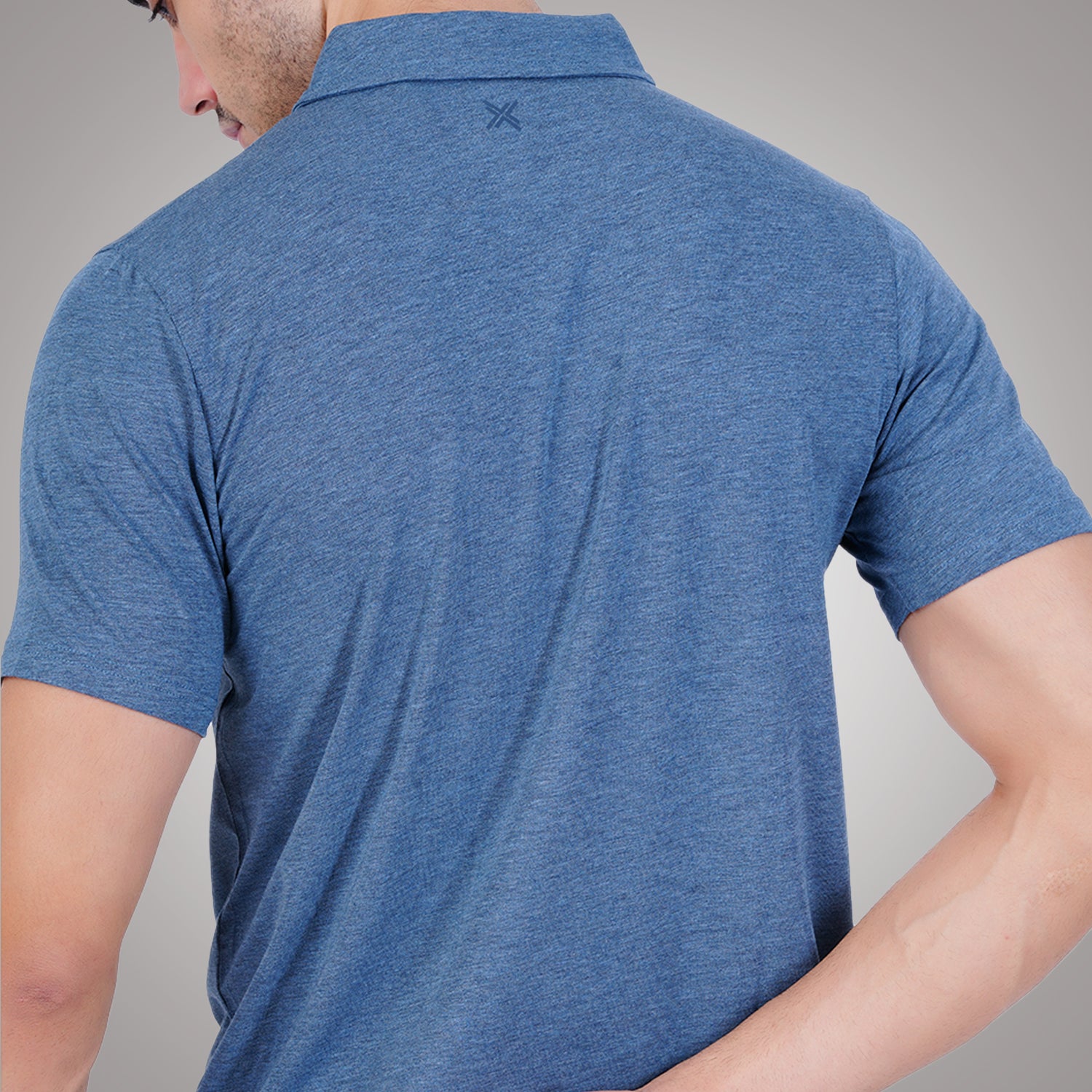 Bamboo Cotton Active Polo for Men's photograph that's made with an innovative bamboo and organic cotton fabric from Lavos Performance, a carbon neutral eco-fashion company.