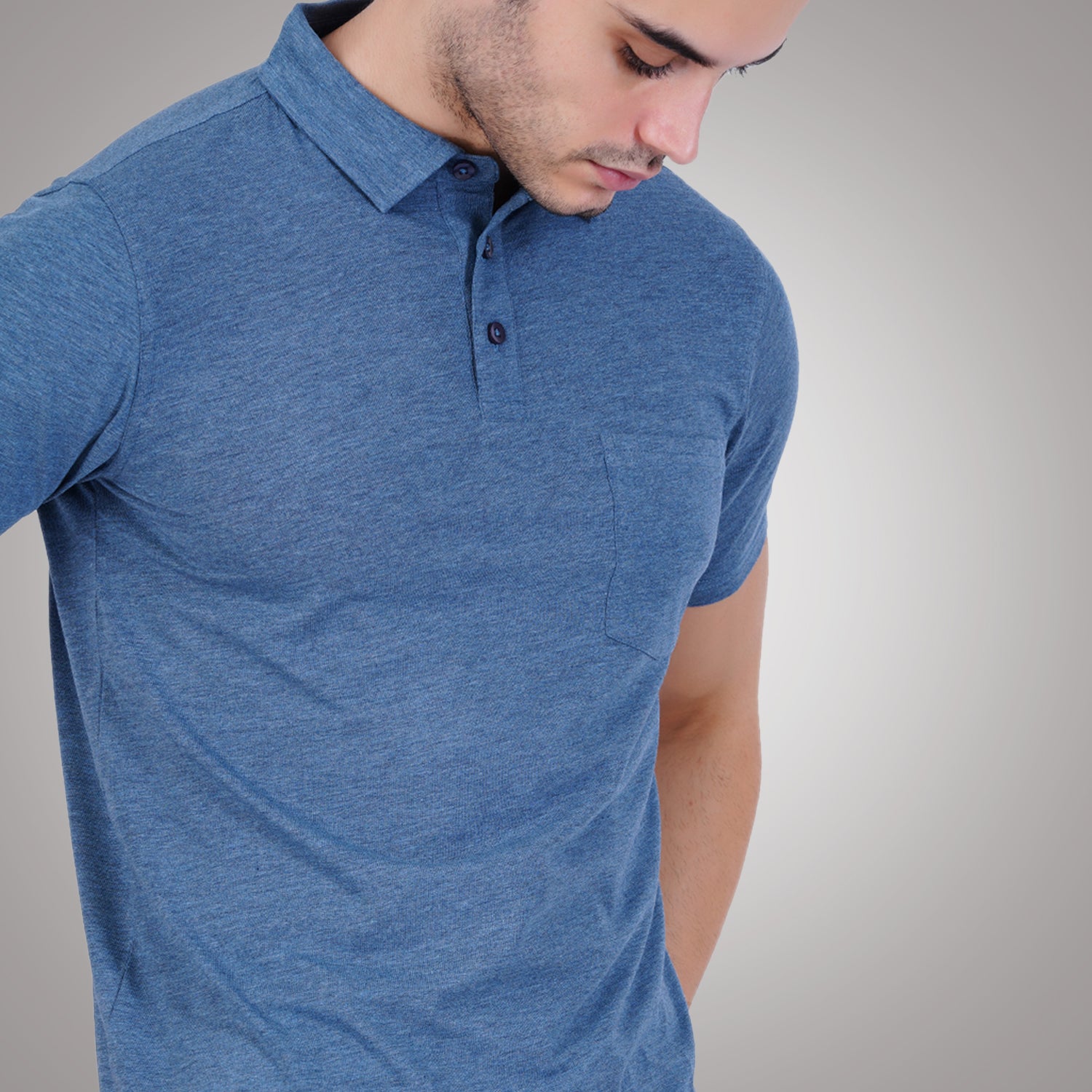 Bamboo Cotton Active Polo for Men's photograph that's made with an innovative bamboo and organic cotton fabric from Lavos Performance, a carbon neutral eco-fashion company.