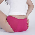 Bamboo Modal Heavy flow Period Panty For Women's photograph that's made with an innovative bamboo and organic cotton fabric from Lavos Performance, a carbon neutral eco-fashion company.