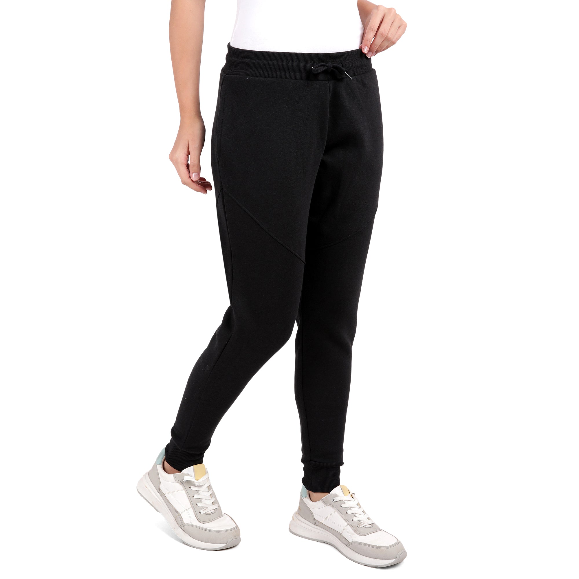 Bamboo Cotton Sweat Joggers for Women's photograph that's made with an innovative bamboo and organic cotton fabric from Lavos Performance, a carbon neutral eco-fashion company.