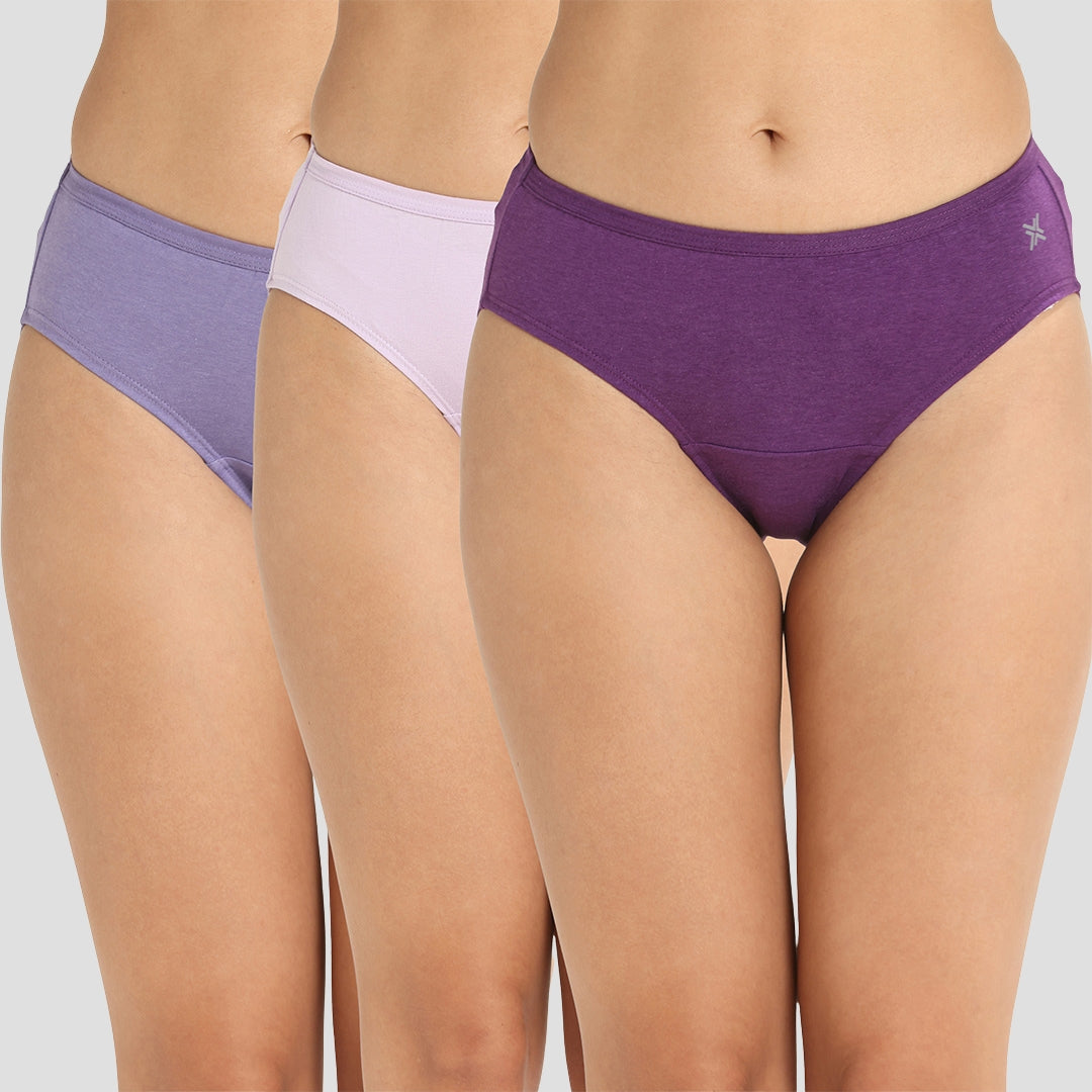 Lavos Women’s Bikini Panty (Pack of 3) – Assorted Soft Bamboo Innerwear