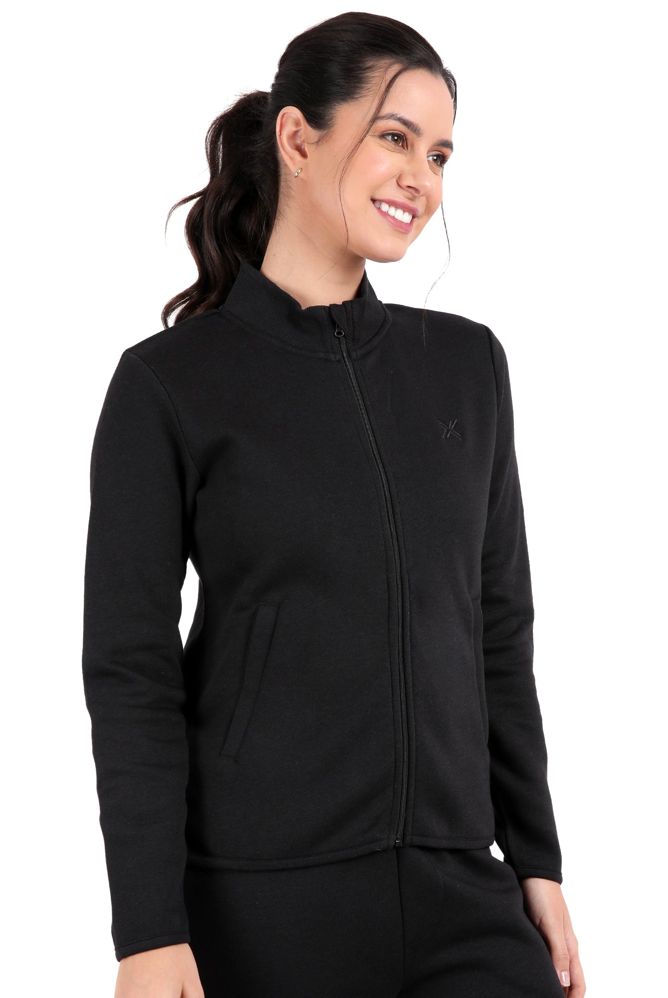 Bamboo Cotton Zipper Sweatshirt's photograph that's made with an innovative bamboo and organic cotton fabric from Lavos Performance, a carbon neutral eco-fashion company.