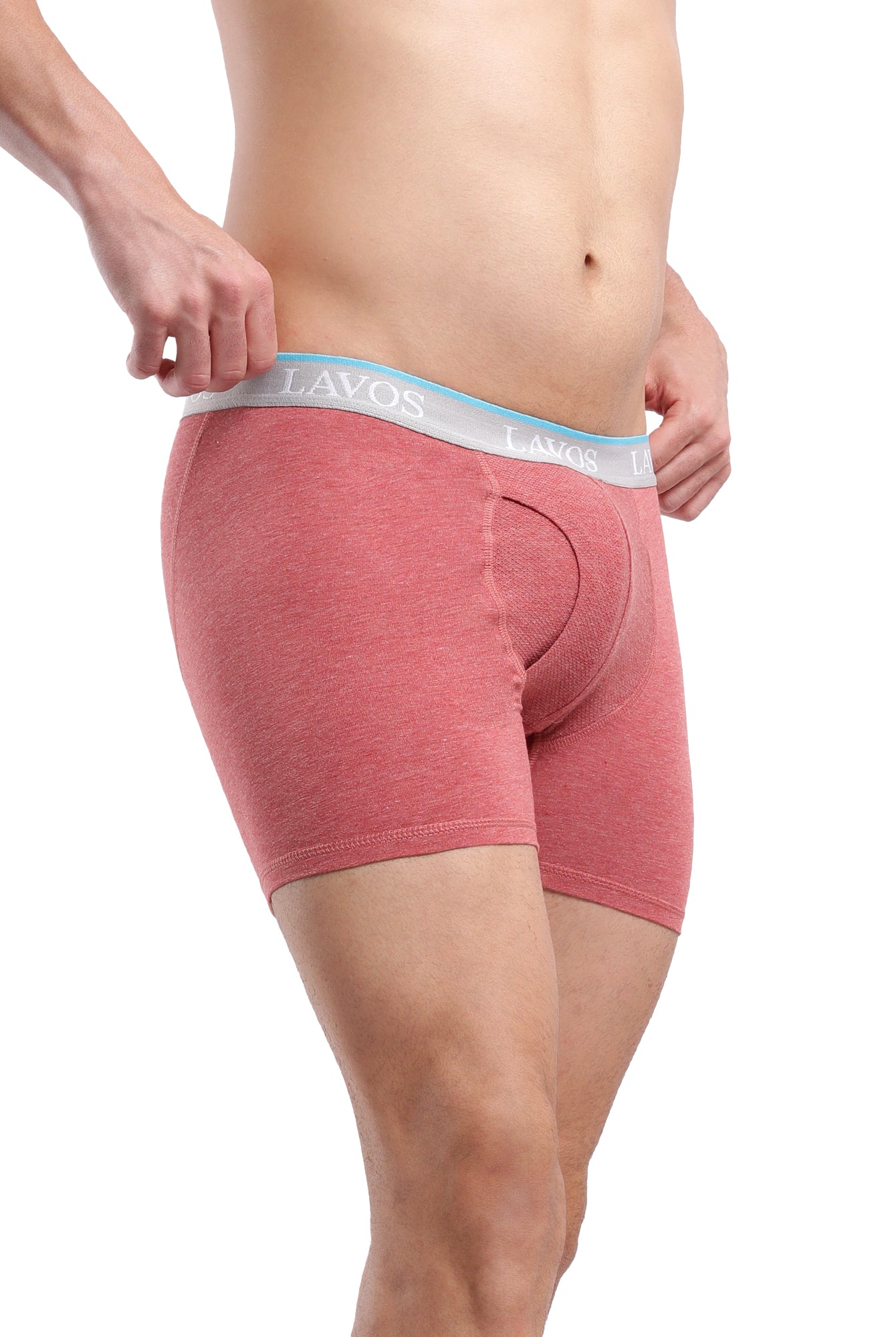 Organic Bamboo Boxer Brief for Men's photograph that's made with an innovative bamboo and organic cotton fabric from Lavos Performance, a carbon neutral eco-fashion company. Buy Boxer Brief For Men online. Made with Bamboo Performance Technology, they are super soft, comfortable, 4-way stretchable, and wicks away sweat. Explore Latest Collection Of Bamboo Clothes At Lavos Performance.