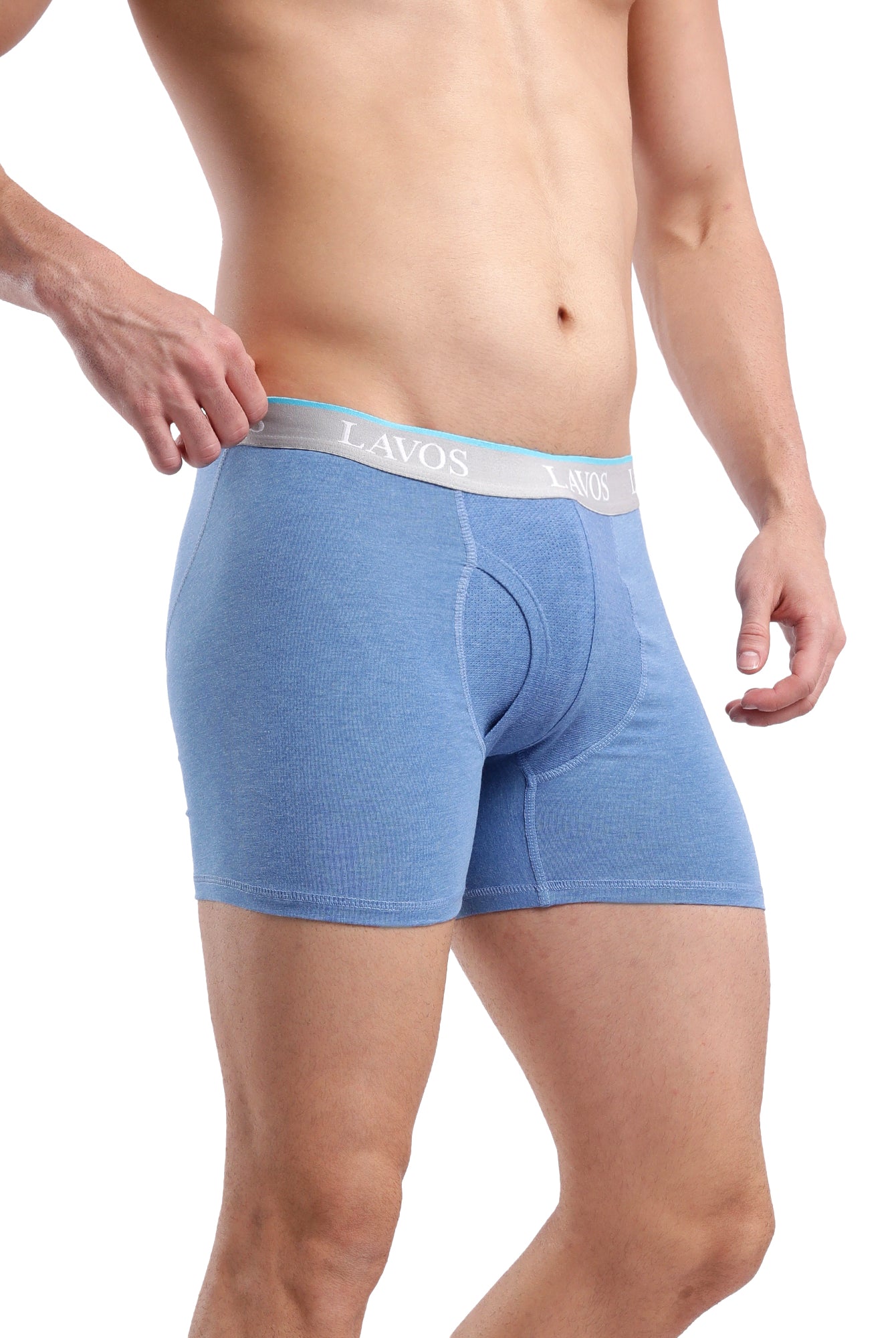 Organic Bamboo Boxer Brief for Men's photograph that's made with an innovative bamboo and organic cotton fabric from Lavos Performance, a carbon neutral eco-fashion company. Buy Boxer Brief For Men online. Made with Bamboo Performance Technology, they are super soft, comfortable, 4-way stretchable, and wicks away sweat. Explore Latest Collection Of Bamboo Clothes At Lavos Performance.