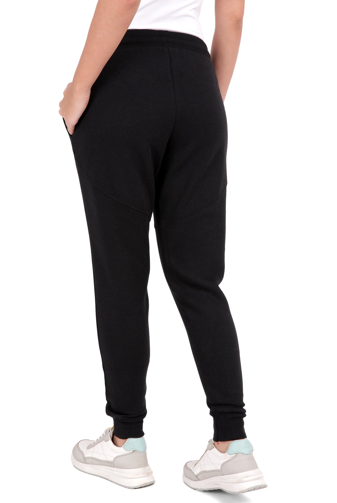 Bamboo Cotton Sweat Joggers for Women's photograph that's made with an innovative bamboo and organic cotton fabric from Lavos Performance, a carbon neutral eco-fashion company.