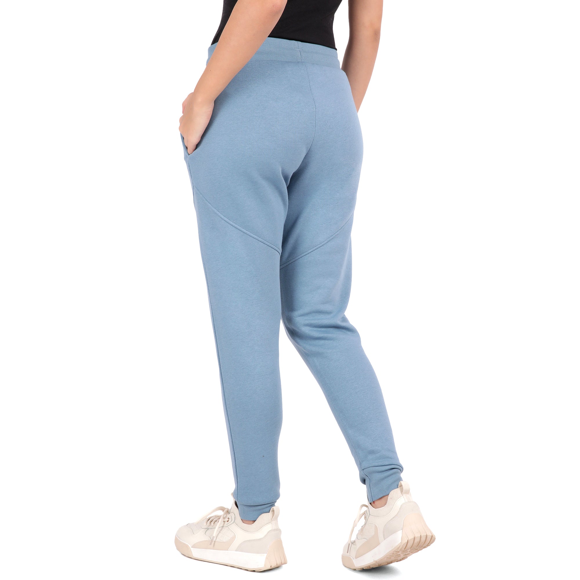 Bamboo Cotton Sweat Joggers for Women's photograph that's made with an innovative bamboo and organic cotton fabric from Lavos Performance, a carbon neutral eco-fashion company.