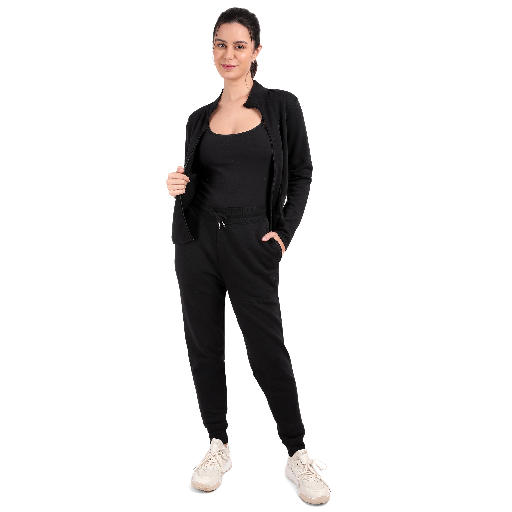 Bamboo Cotton Zipper Sweatshirt's photograph that's made with an innovative bamboo and organic cotton fabric from Lavos Performance, a carbon neutral eco-fashion company.