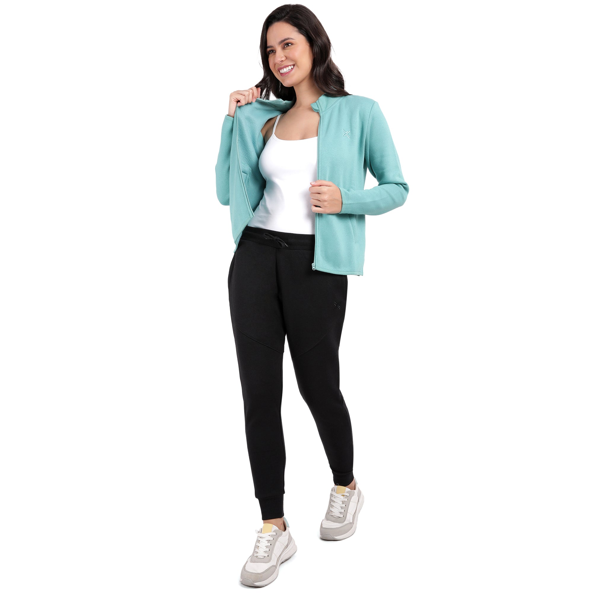 Bamboo Cotton Zipper Sweatshirt's photograph that's made with an innovative bamboo and organic cotton fabric from Lavos Performance, a carbon neutral eco-fashion company.