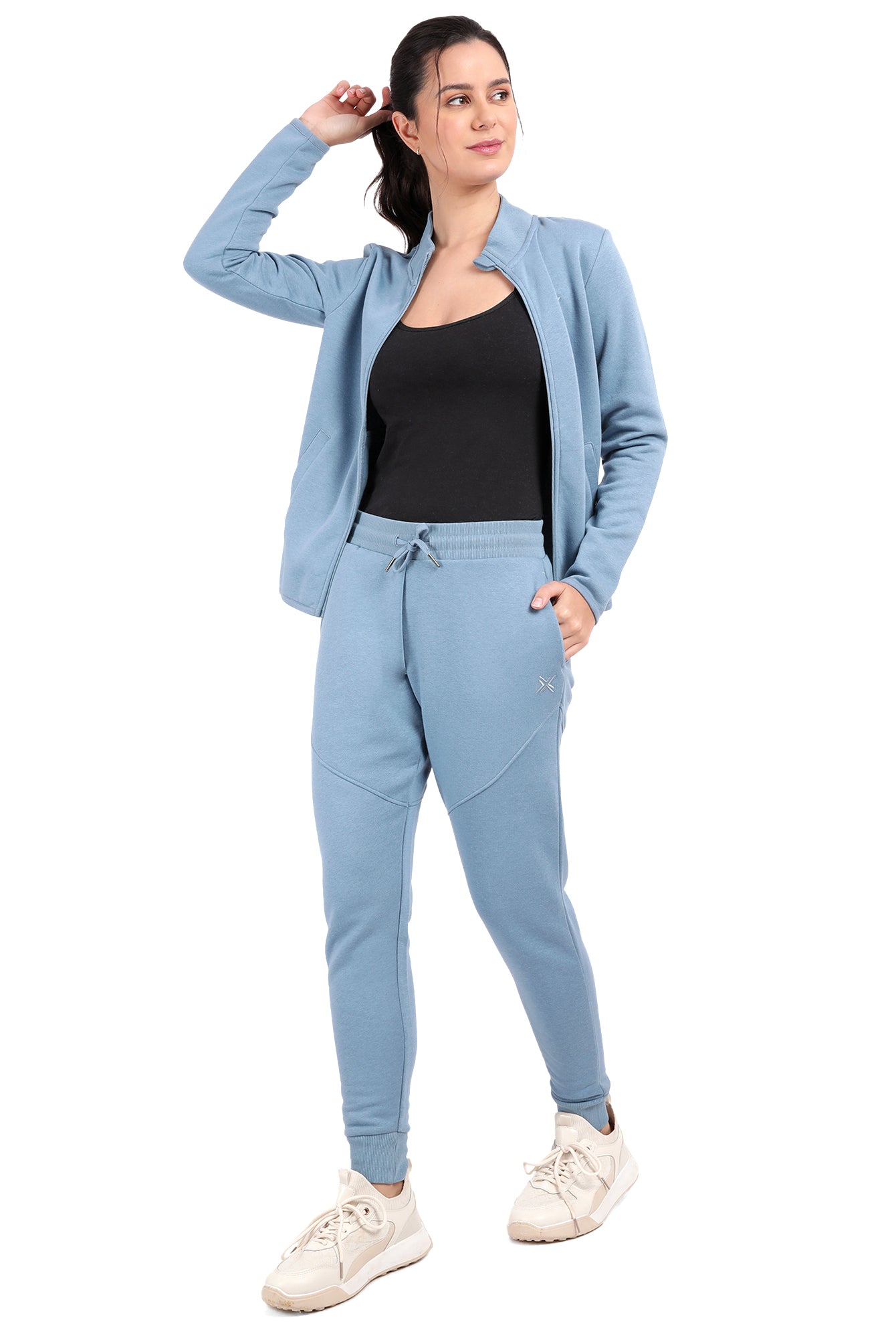 Bamboo Cotton Zipper Sweatshirt's photograph that's made with an innovative bamboo and organic cotton fabric from Lavos Performance, a carbon neutral eco-fashion company.