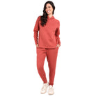 Bamboo Cotton Sweat Joggers for Women's photograph that's made with an innovative bamboo and organic cotton fabric from Lavos Performance, a carbon neutral eco-fashion company.