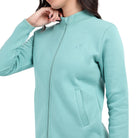 Bamboo Cotton Zipper Sweatshirt's photograph that's made with an innovative bamboo and organic cotton fabric from Lavos Performance, a carbon neutral eco-fashion company.