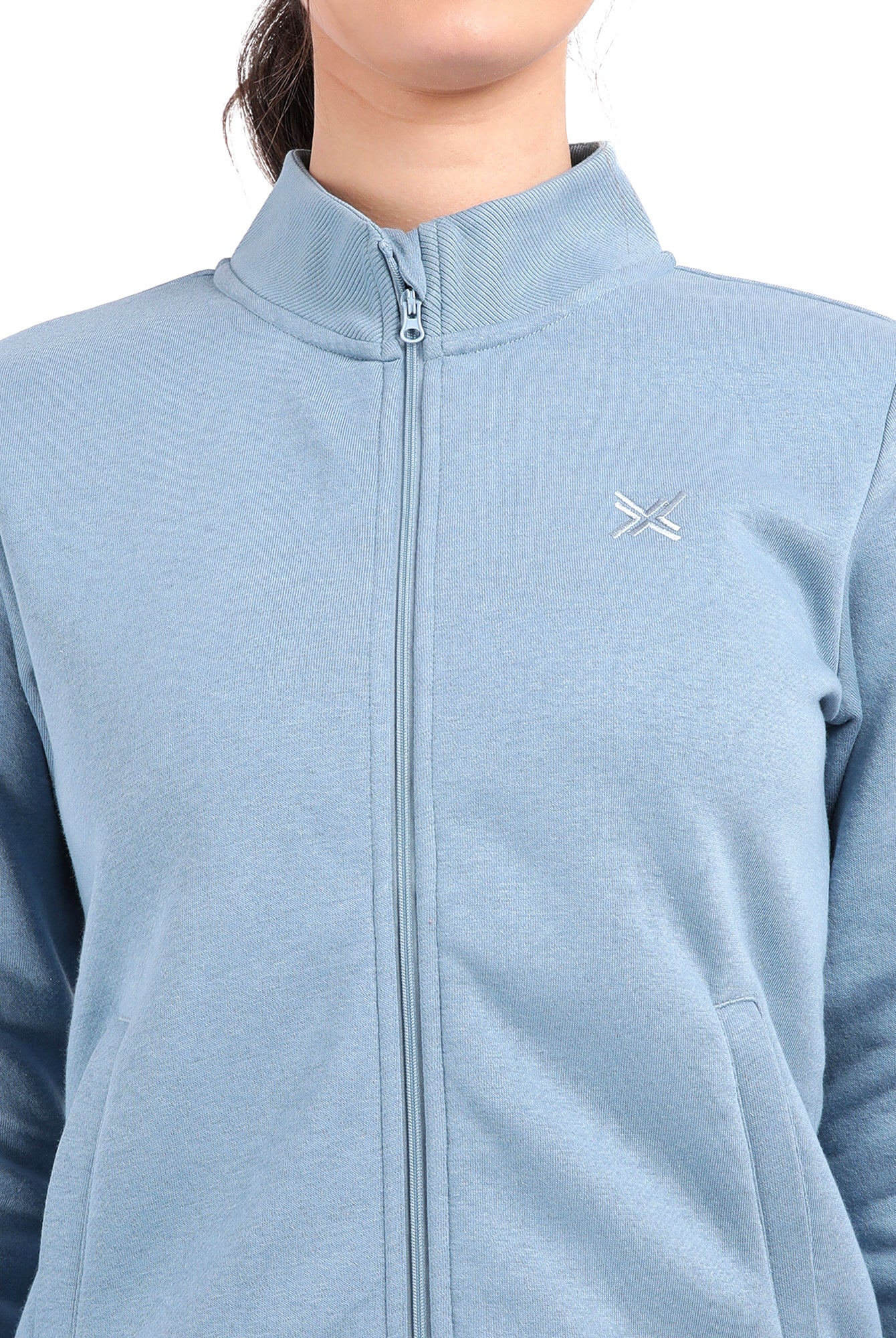 Bamboo Cotton Zipper Sweatshirt's photograph that's made with an innovative bamboo and organic cotton fabric from Lavos Performance, a carbon neutral eco-fashion company.