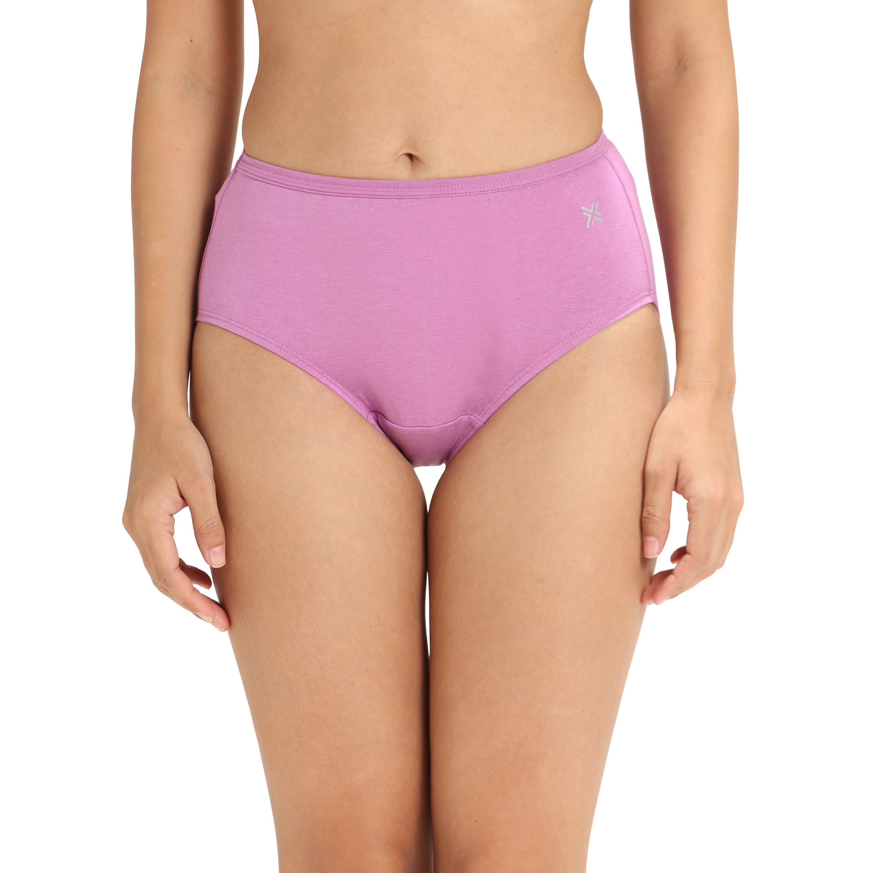 Lavos Women’s High Waist Inner Elastic Hipster – Full Back Coverage Bamboo Comfort (Pack of 3)