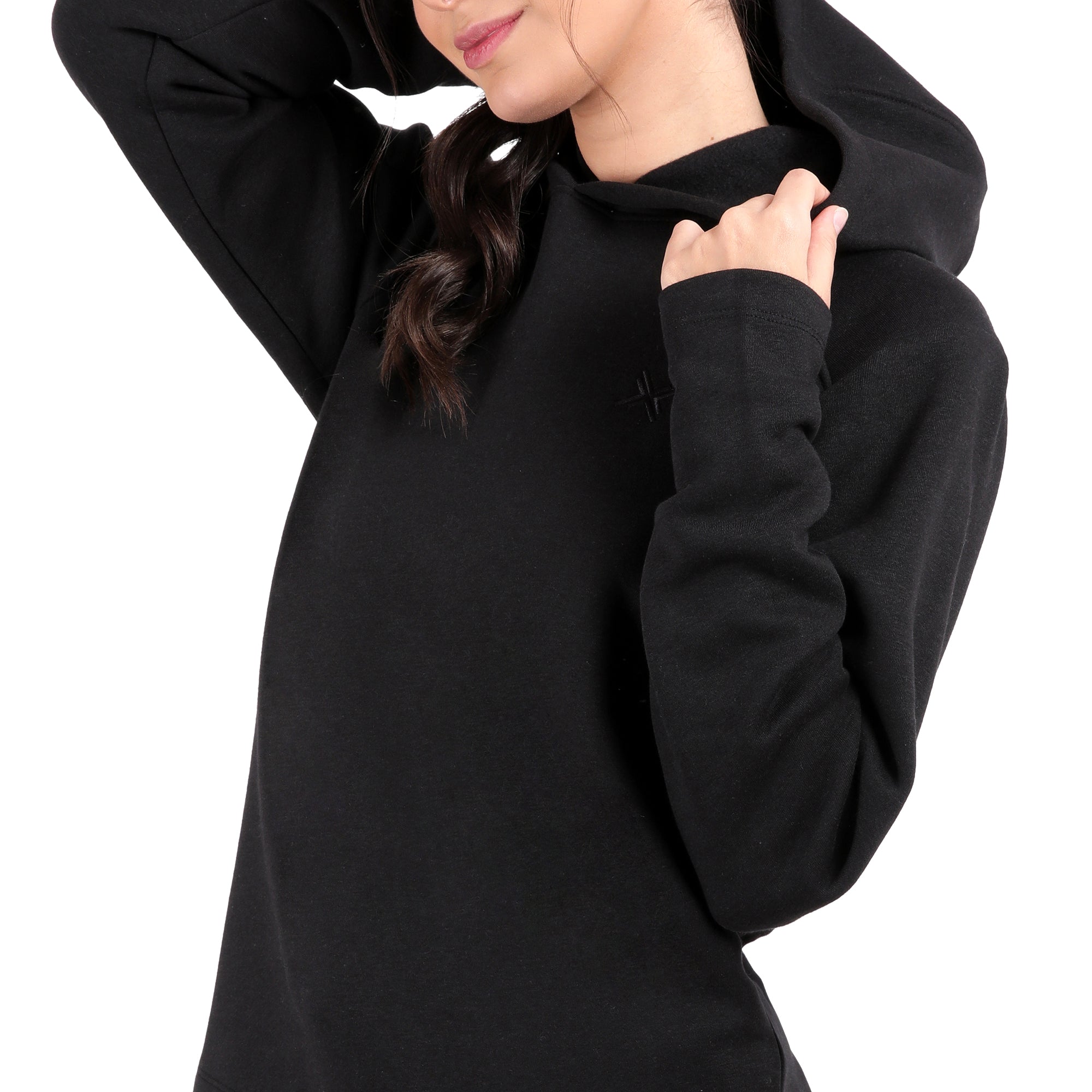 Bamboo Cotton Hoodie Sweatshirt's photograph that's made with an innovative bamboo and organic cotton fabric from Lavos Performance, a carbon neutral eco-fashion company.