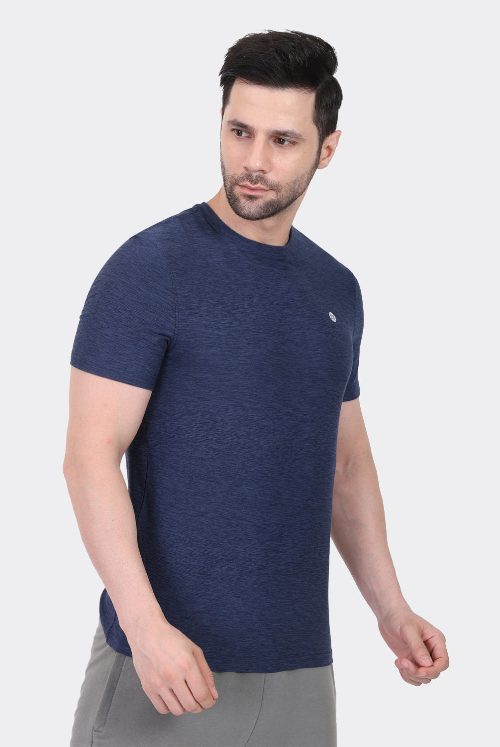Lavos Men's Airlite Performance T-Shirt in Navy Heather – Lifestyle Wear