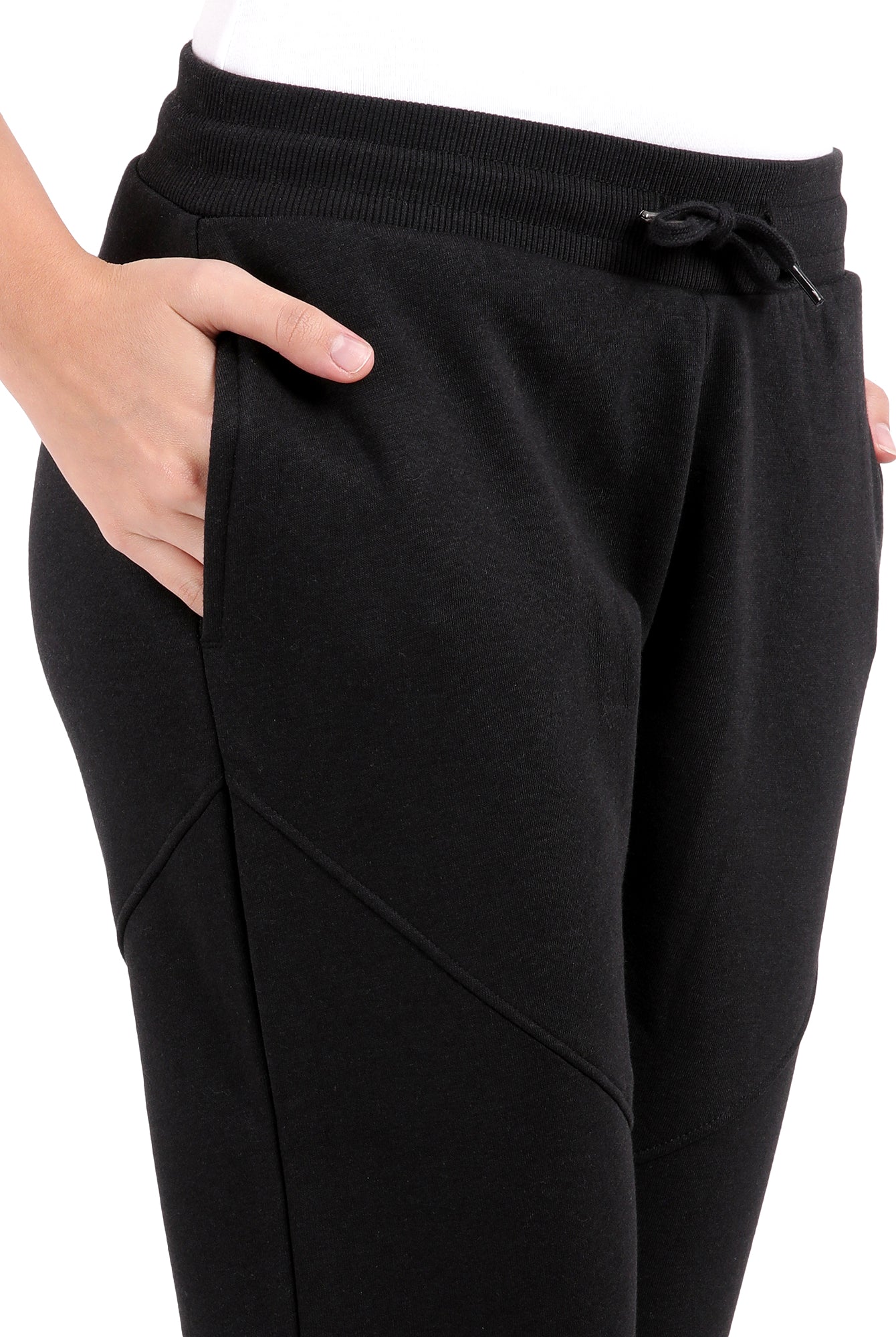 Bamboo Cotton Sweat Joggers for Women's photograph that's made with an innovative bamboo and organic cotton fabric from Lavos Performance, a carbon neutral eco-fashion company.