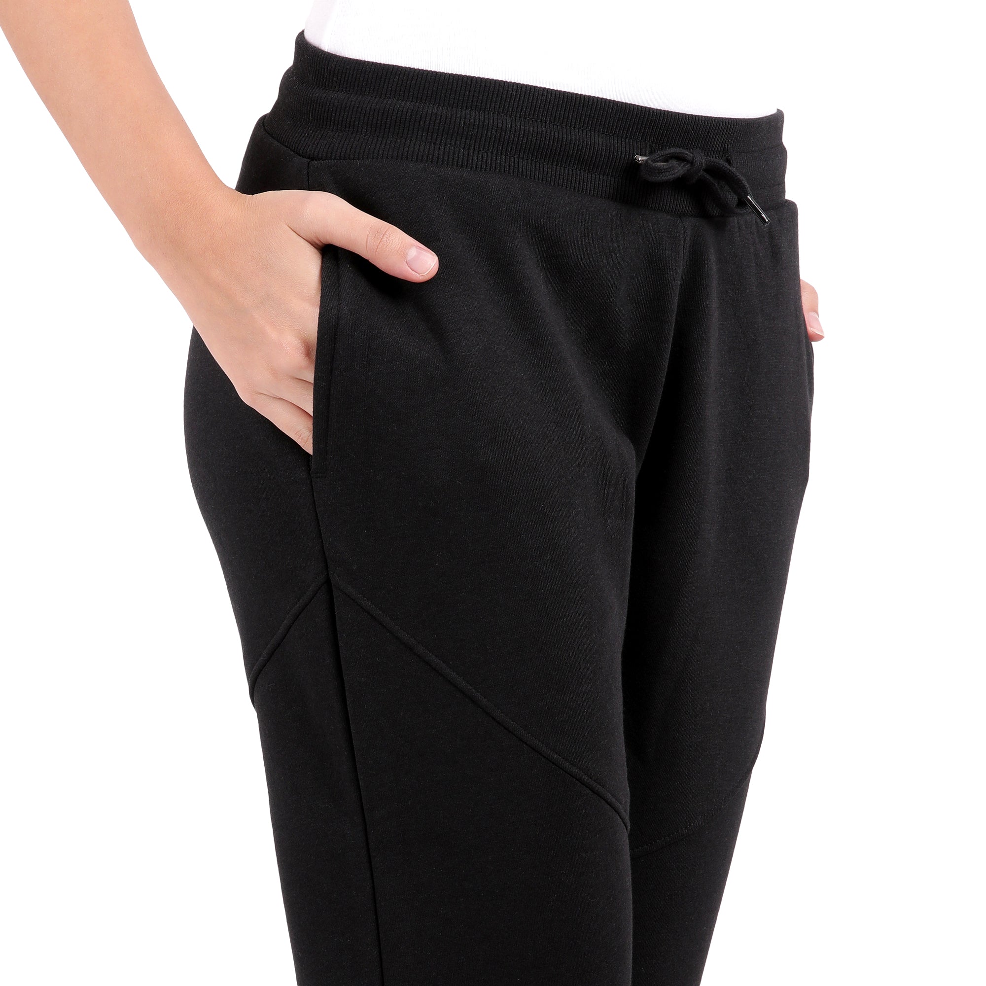 Bamboo Cotton Sweat Joggers for Women's photograph that's made with an innovative bamboo and organic cotton fabric from Lavos Performance, a carbon neutral eco-fashion company.