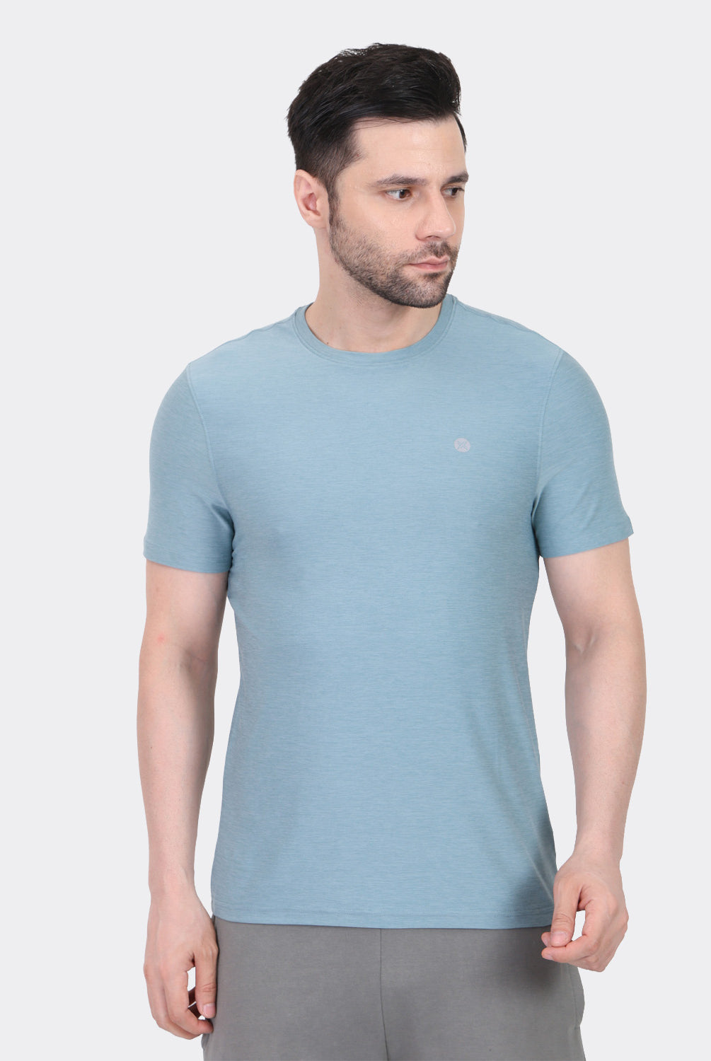 Lavos Men's Airlite Performance T-Shirt in Blue Grass Heather