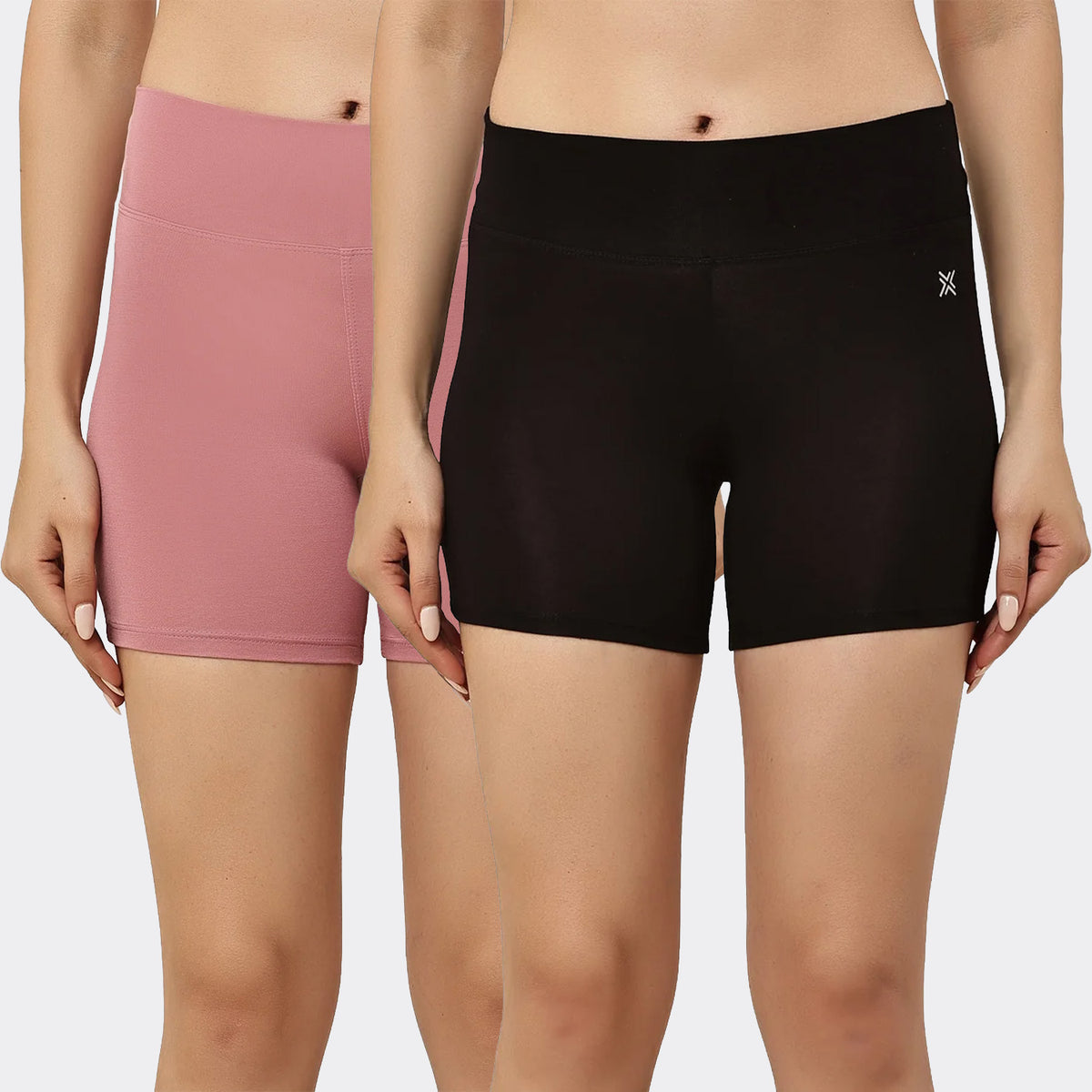 Women's Bamboo Modal Hot Shorts – Soft, Breathable & Anti-Chafing Comfort Shorts (Pack of 2)