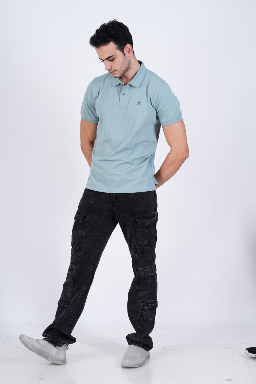 Bamboo Cotton Jersey Polo For Men's photograph that's made with an innovative bamboo and organic cotton fabric from Lavos Performance, a carbon neutral eco-fashion company.