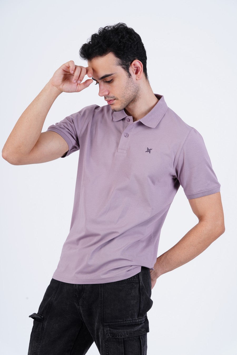 Bamboo Cotton Jersey Polo For Men's photograph that's made with an innovative bamboo and organic cotton fabric from Lavos Performance, a carbon neutral eco-fashion company.