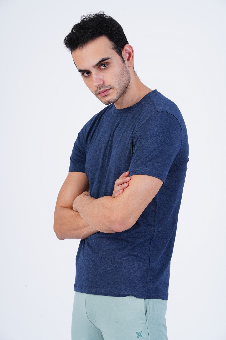 Lavos Mens Performance Crew Neck Tee's photograph that's made with an innovative bamboo and organic cotton fabric from Lavos Performance, a carbon neutral eco-fashion company. Buy Lavos Mens Performance Crew Neck Tee Online.The Bamboo Performance Technology uses Natural Bamboo Fiber and 100% Organic Cotton Fabric spun into the fabric which is soft and comes with a lot of features.Explore Latest Collection of Bamboo Clothes At Lavos Performance.