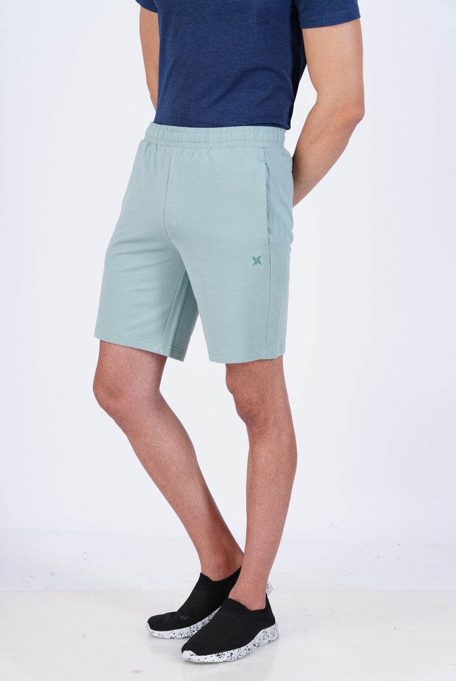 Lavos Mens Active Shorts's photograph that's made with an innovative bamboo and organic cotton fabric from Lavos Performance, a carbon neutral eco-fashion company. Active shorts can be your comfort buddy at casual get-togethers, cycling, gym, running, trekking, brunch plans, yoga, and many more occasions.